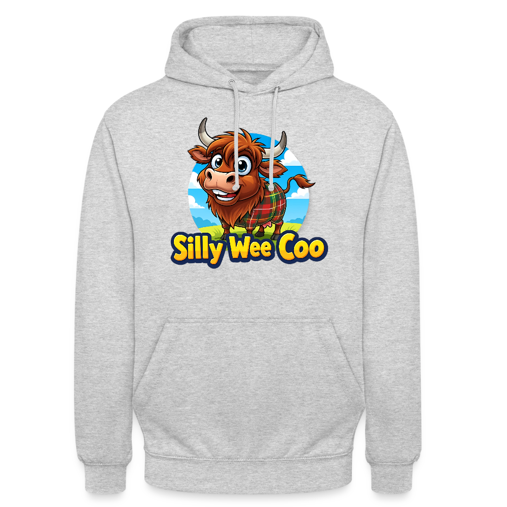 Official Silly Wee Coo Unisex Hoodie - light heather grey