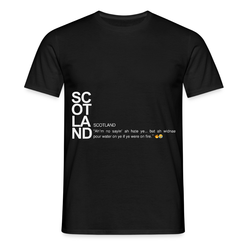 Men's Funny Scotland Tee - black