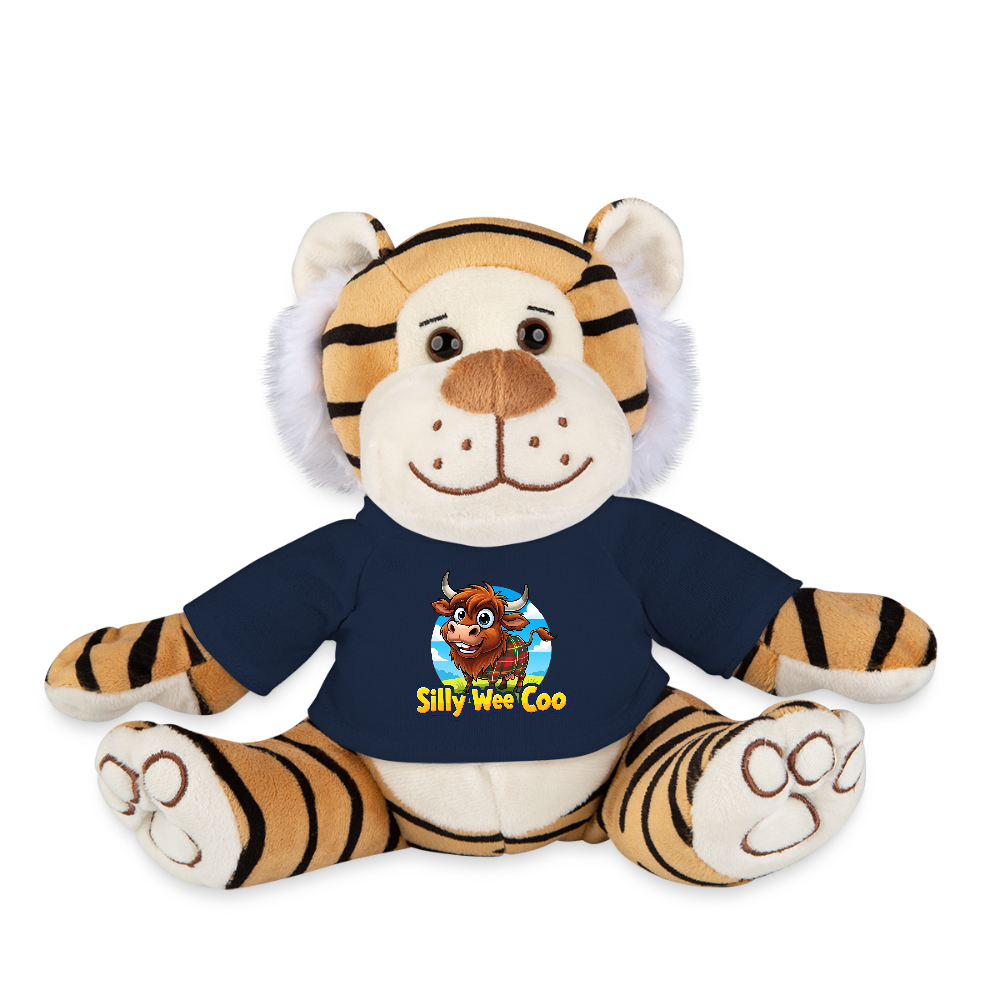 Silly Wee Coo Plush Tiger - french navy