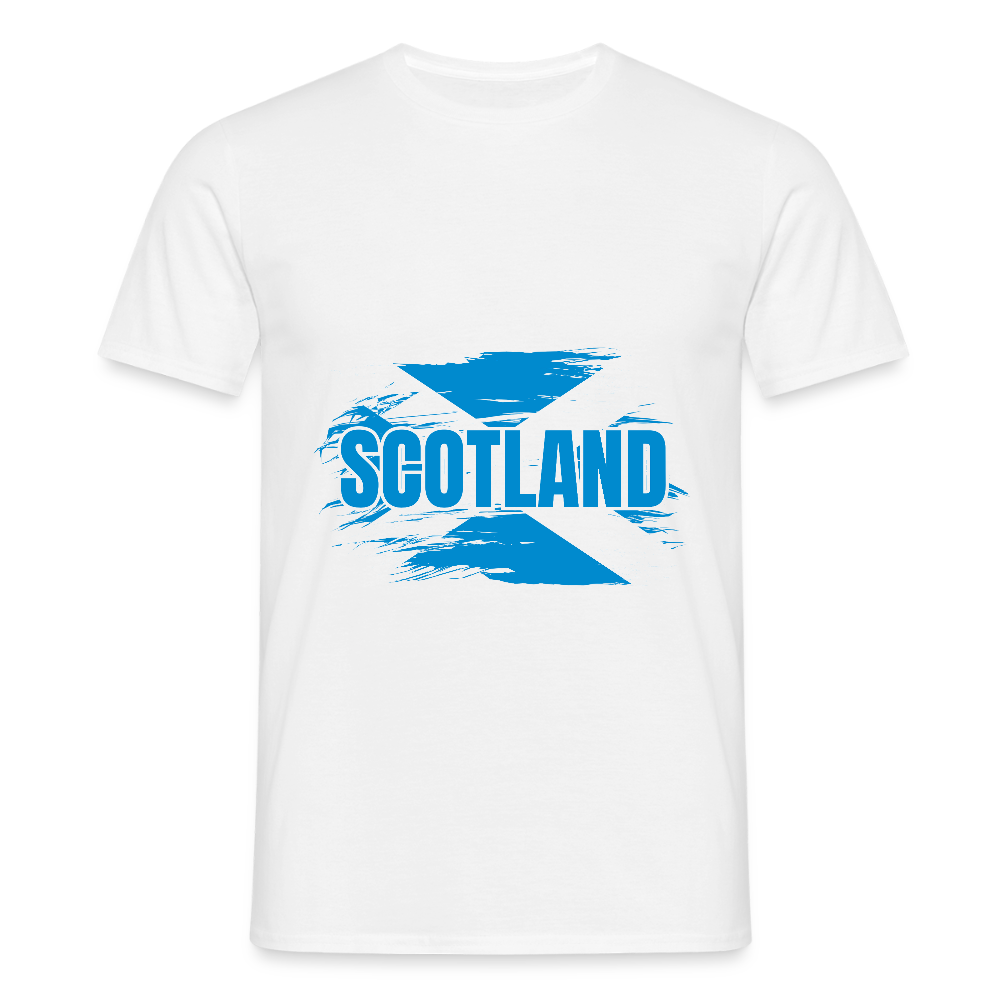 Plain White Scotland Tee - white