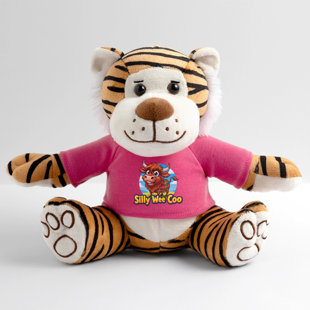 Silly Wee Coo Plush Tiger - pink