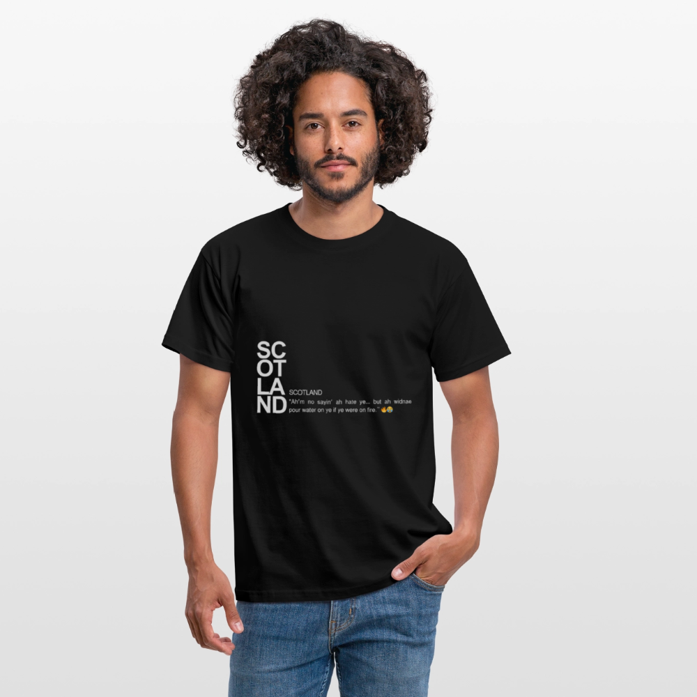 Men's Funny Scotland Tee - black