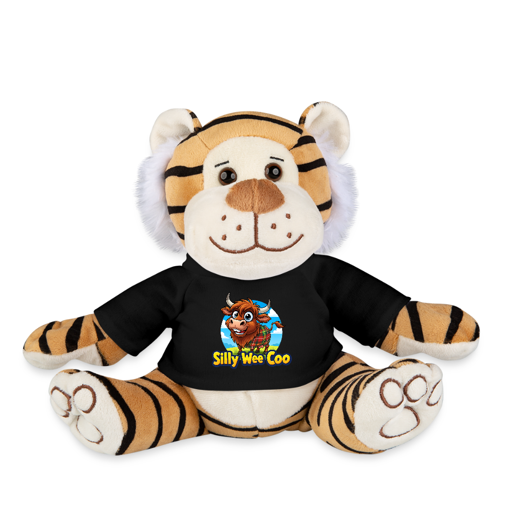 Silly Wee Coo Plush Tiger - black