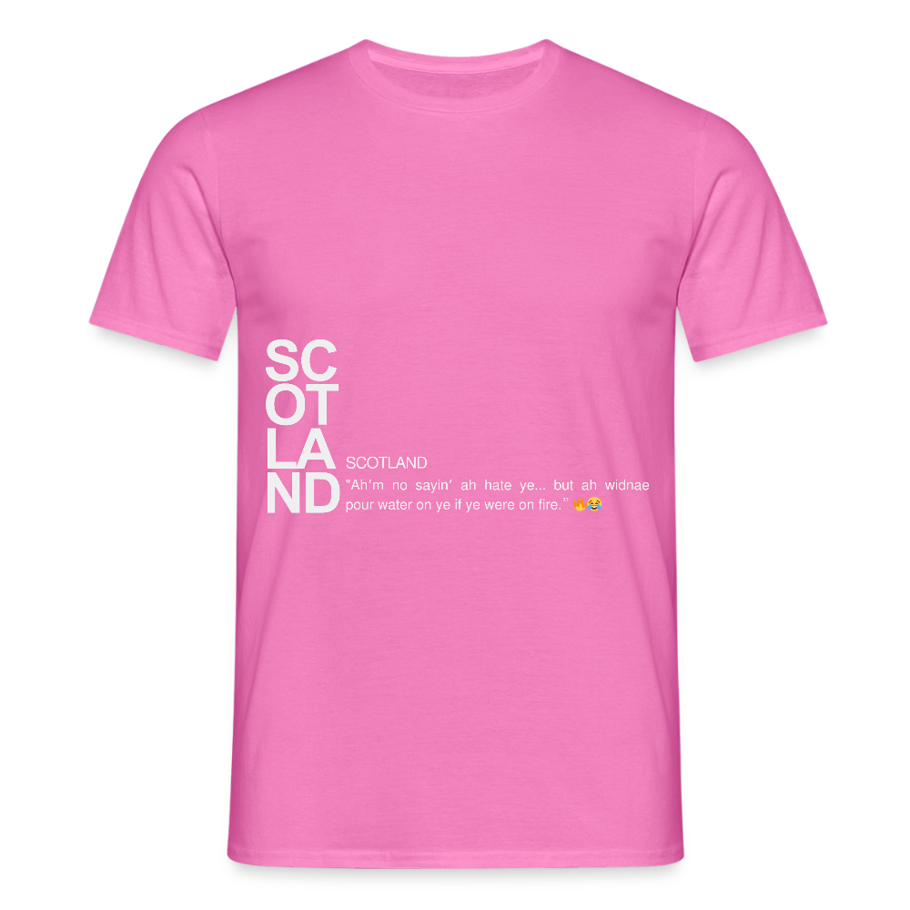 Men's Funny Scotland Tee - pink