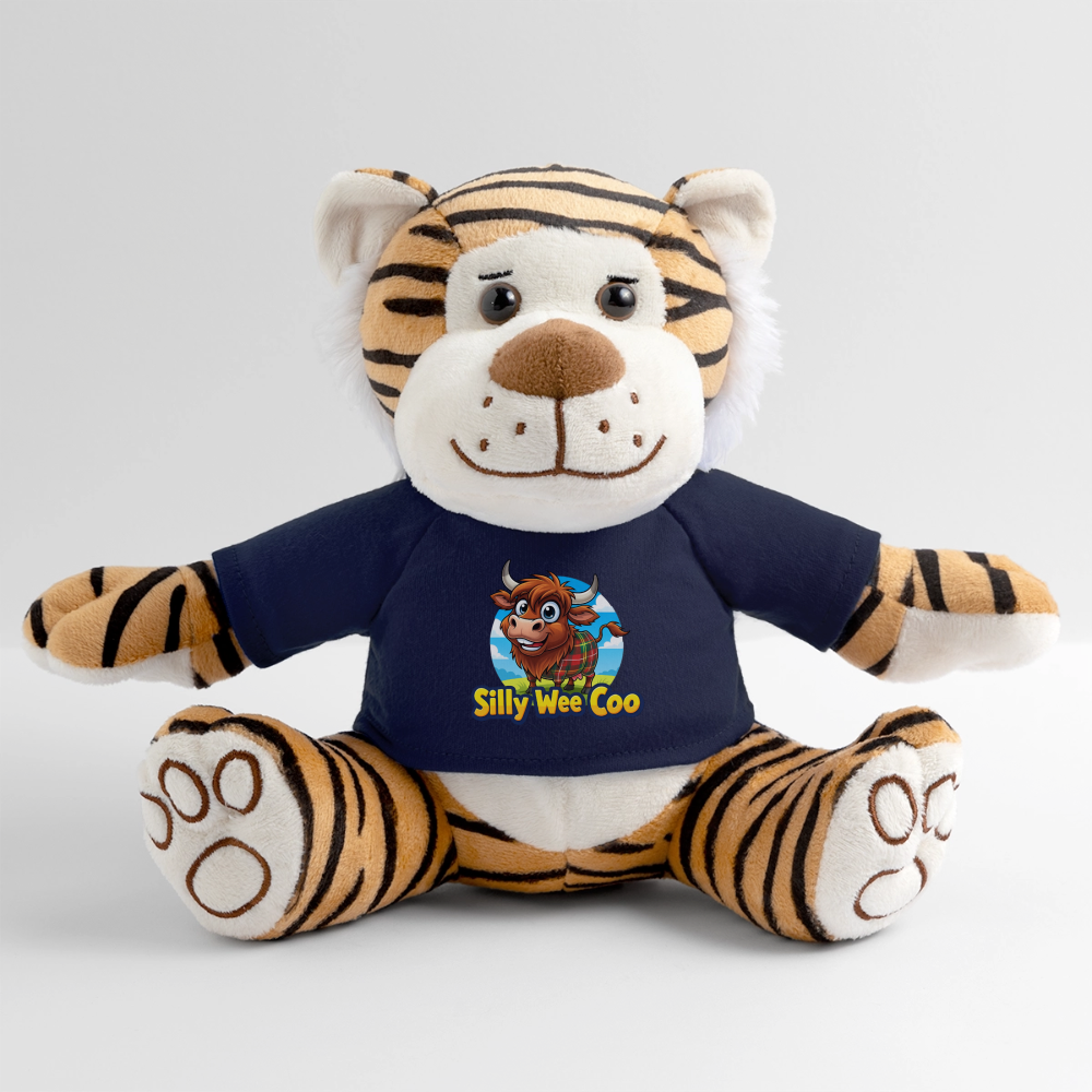 Silly Wee Coo Plush Tiger - french navy