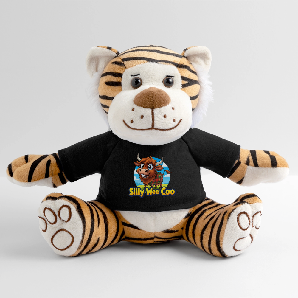 Silly Wee Coo Plush Tiger - black