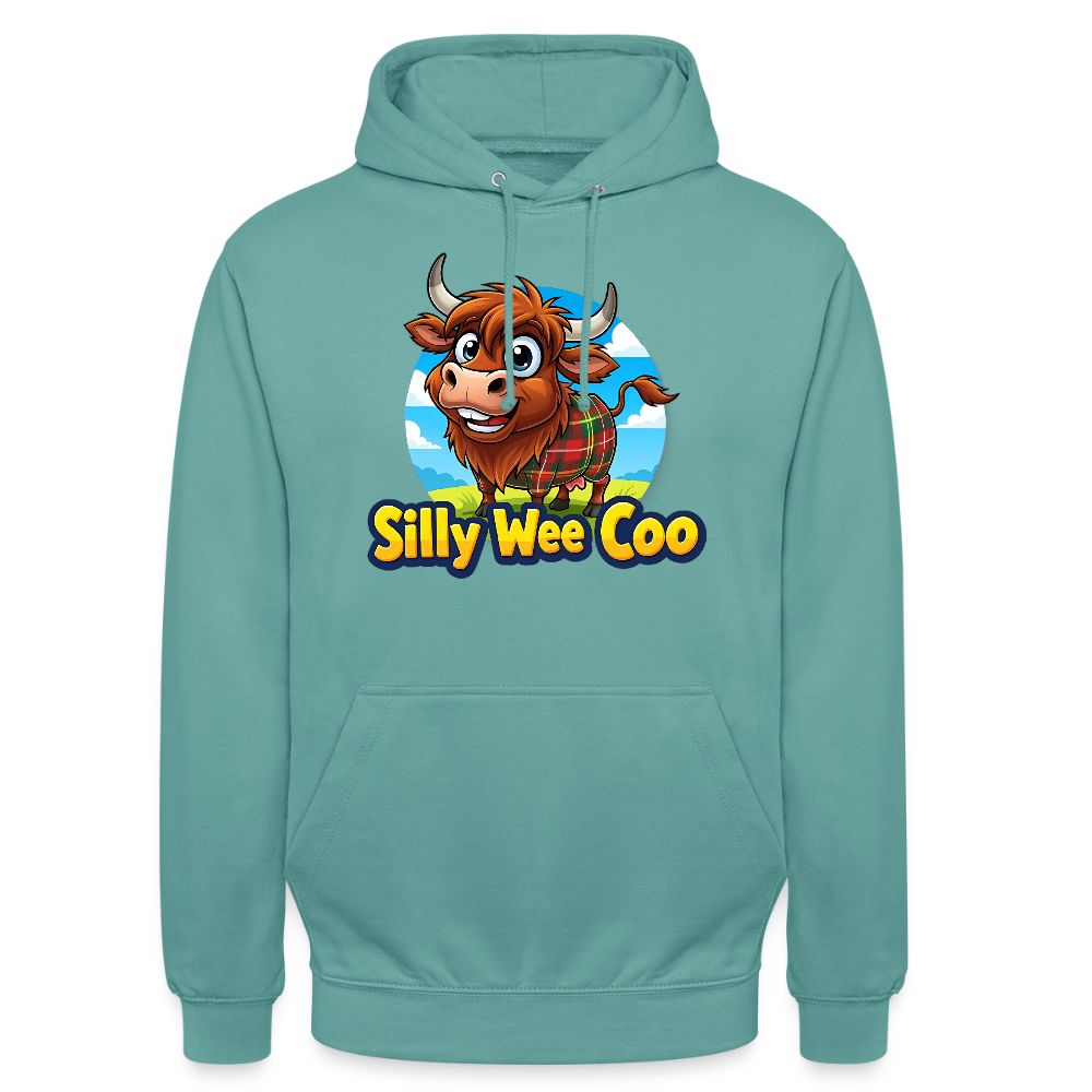 Official Silly Wee Coo Unisex Hoodie - pastel turquoise