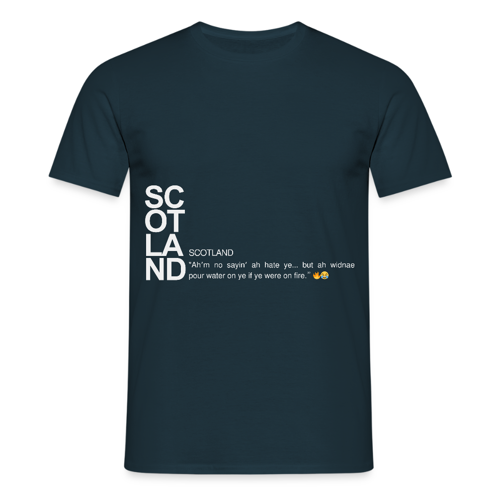 Men's Funny Scotland Tee - navy