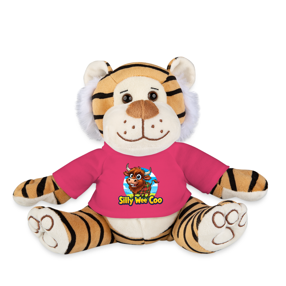 Silly Wee Coo Plush Tiger - pink