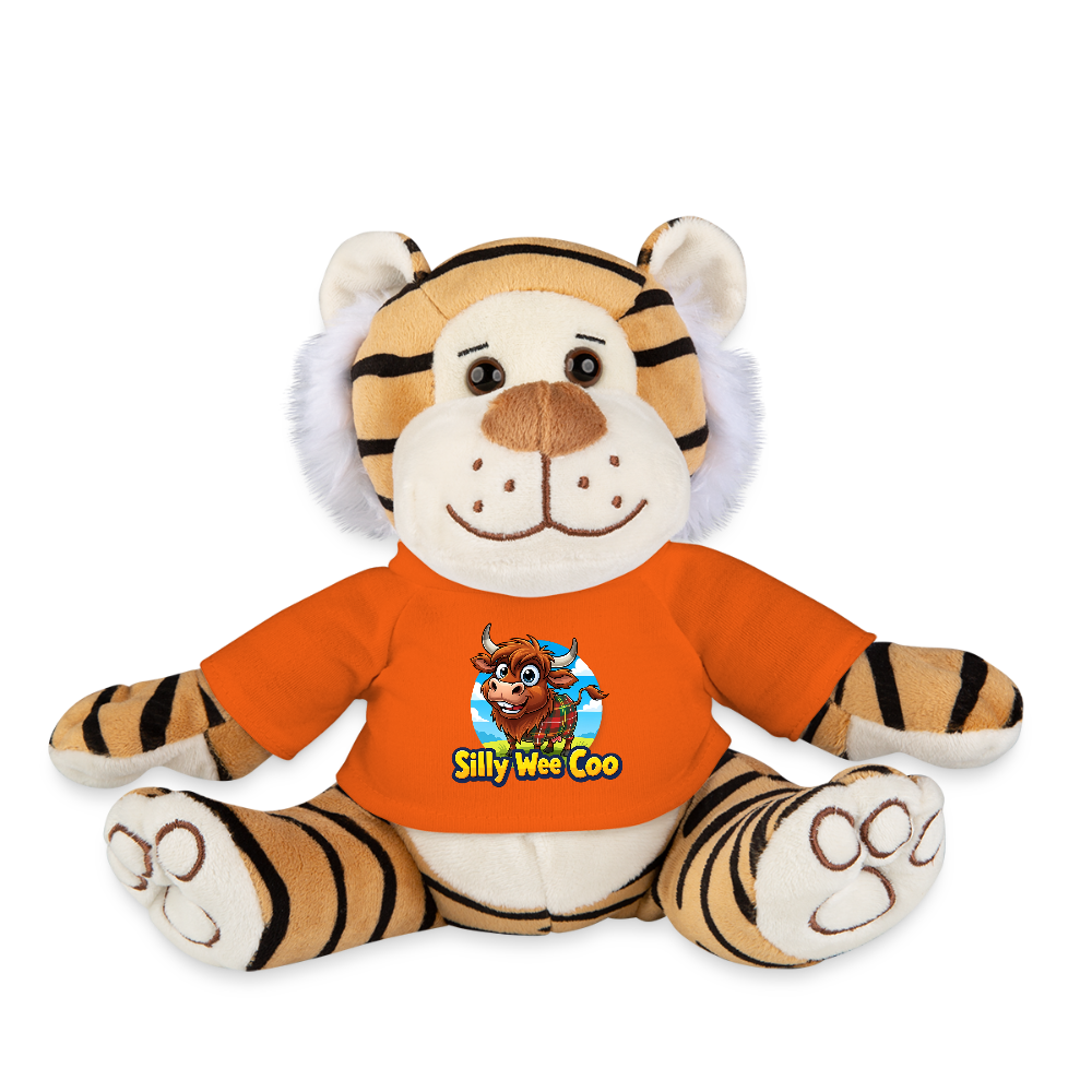 Silly Wee Coo Plush Tiger - golden orange