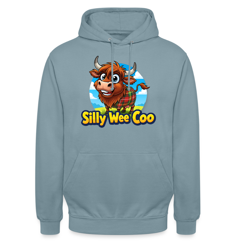 Official Silly Wee Coo Unisex Hoodie - stonewash blue