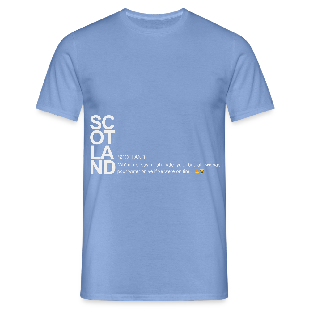 Men's Funny Scotland Tee - carolina blue